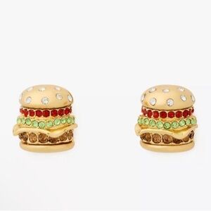 Kate Spade Gold Burger Earrings